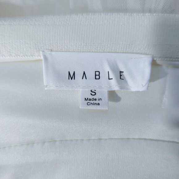 Mable Tulum Tulle Tube Top in Cream - Picture 5 of 7